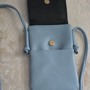 Chic Light Blue Crossbody Bag